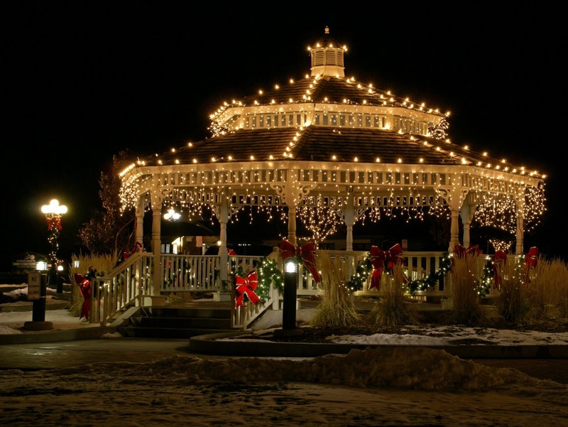 Holiday Photos of beautiful downtown parker lit up for