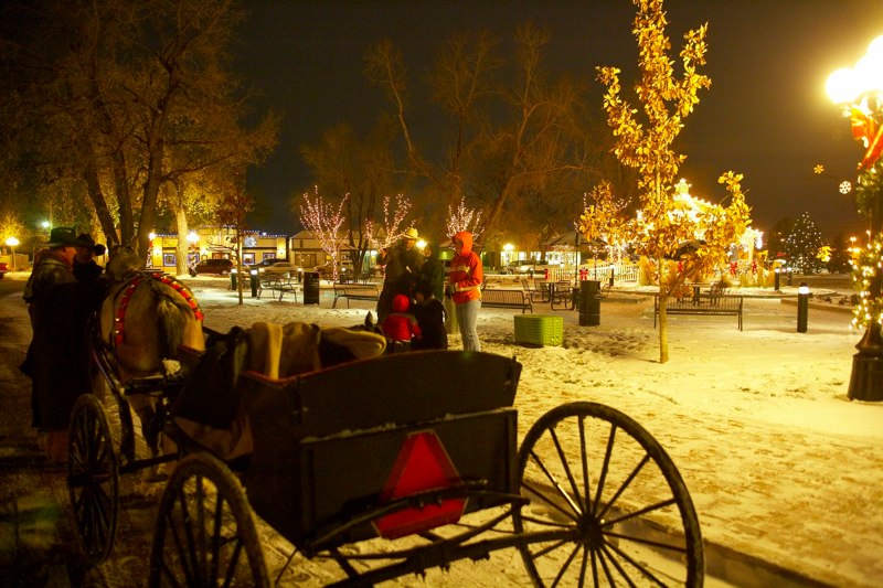 Holiday Photos of beautiful downtown parker lit up for holidays