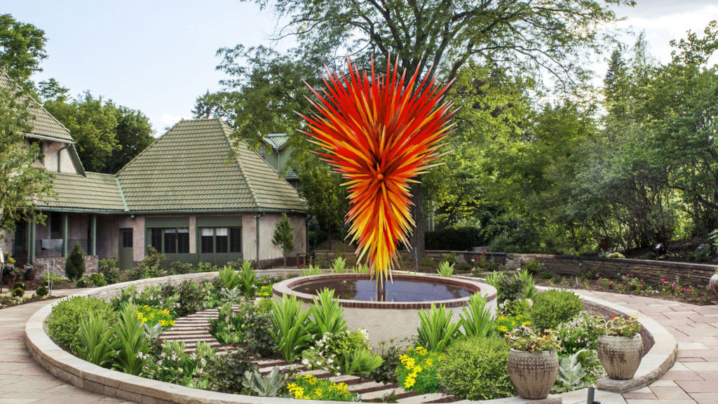 dale chihuly Colorado Installation at Denver Botanic Gardens