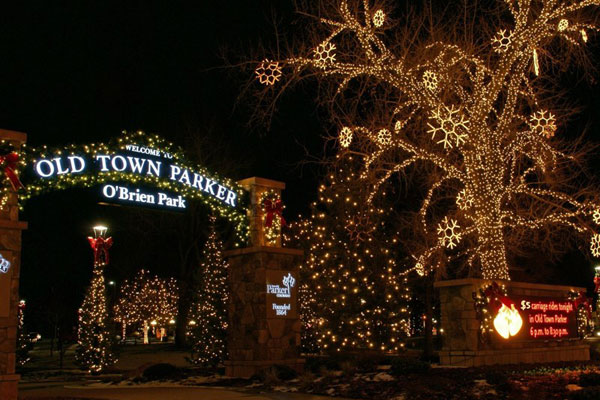 OBrien Park Christmas Lights Town of Parker Colorado