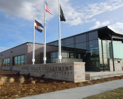 Parker Police Department Sculpture dedication